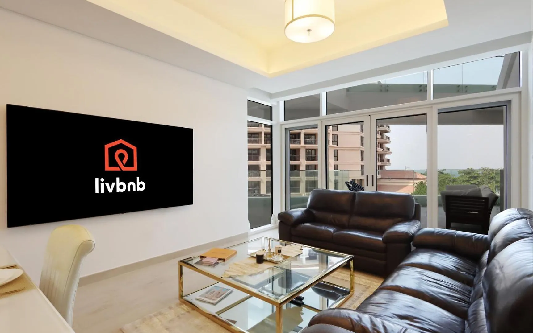 Livbnb-Tranquil 1B Steps To Palmboardwalk Sea View Dubai