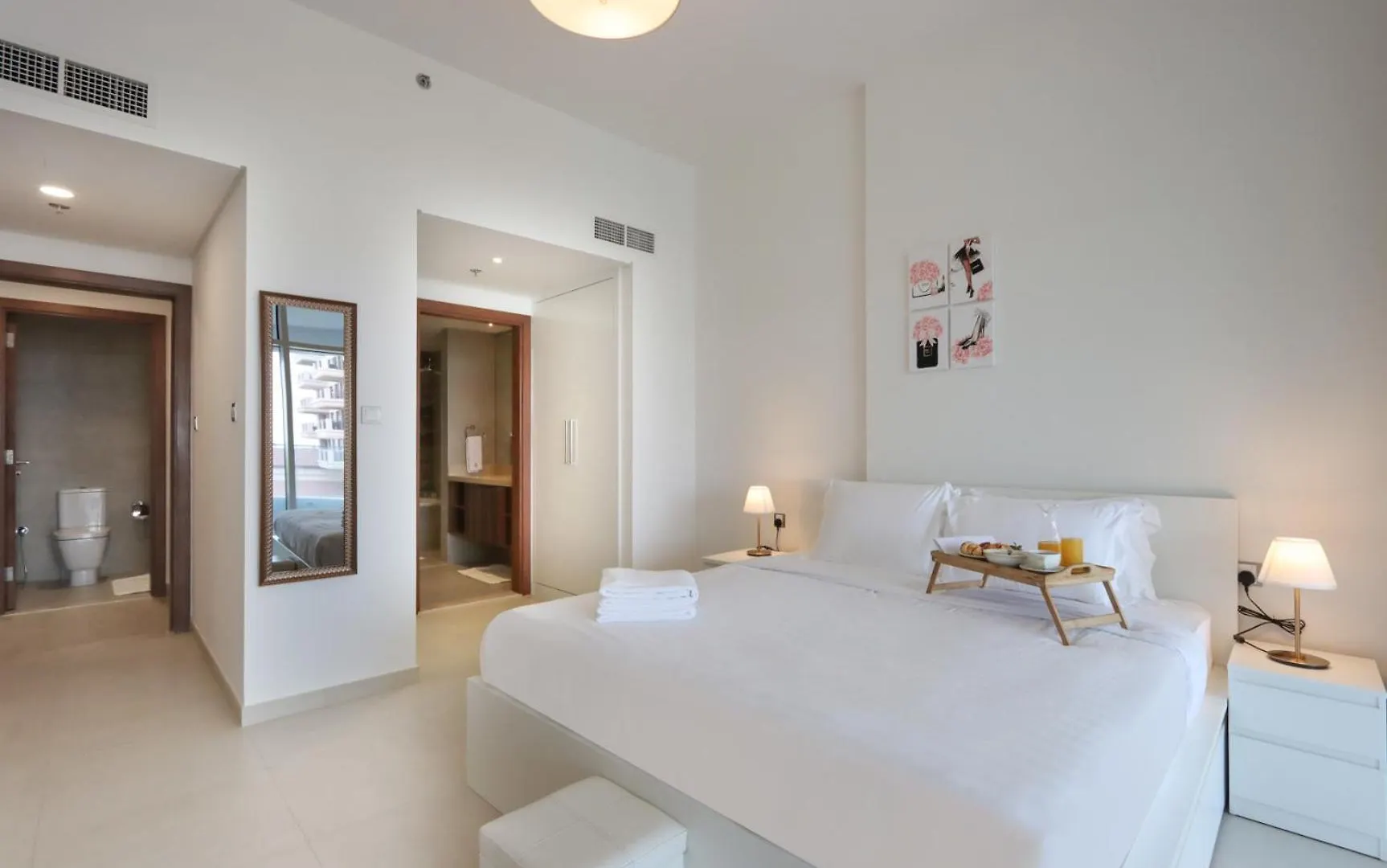 Apartment Livbnb-Tranquil 1B Steps To Palmboardwalk Sea View Dubai